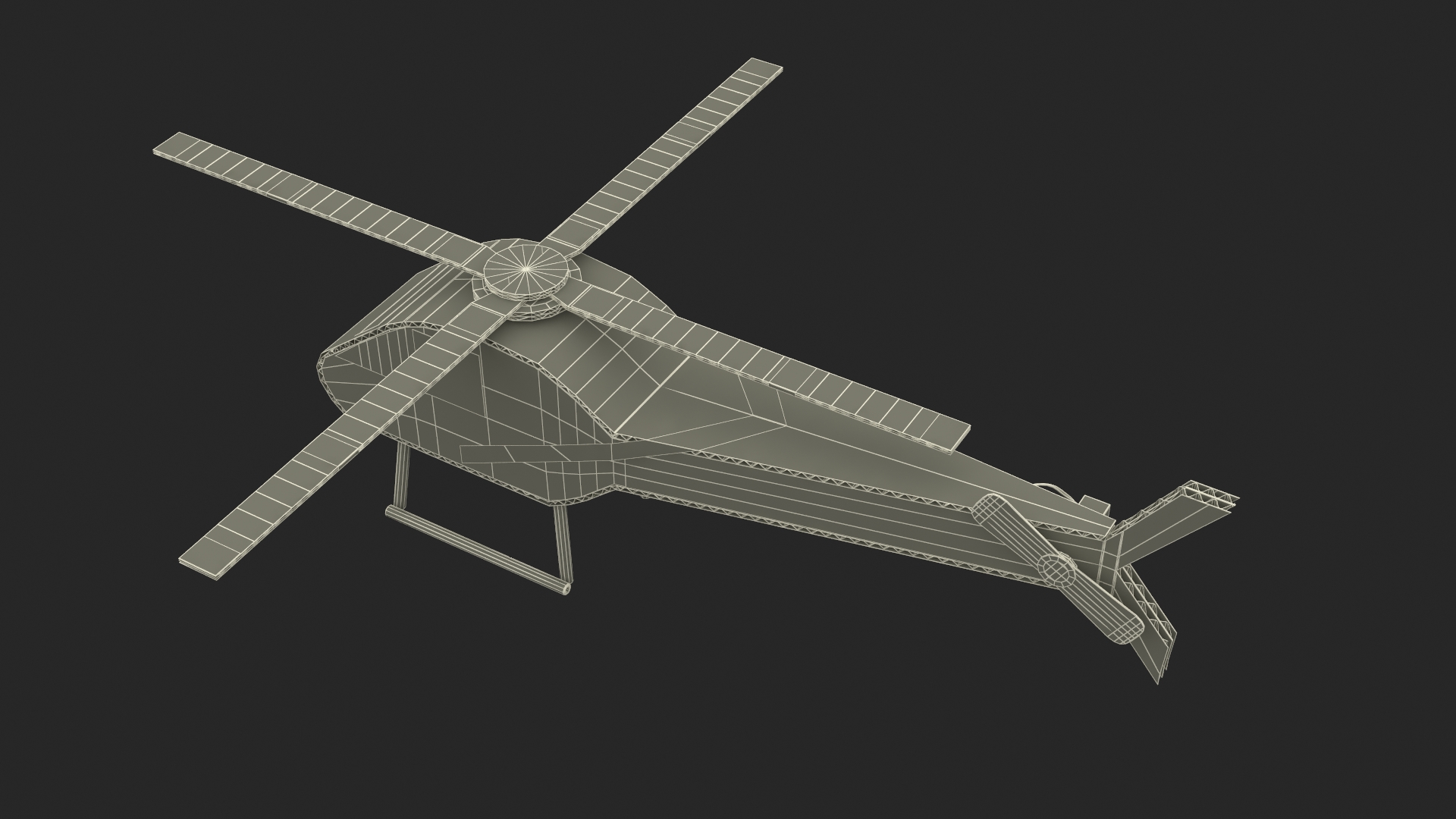 3D model Cardboard Helicopter