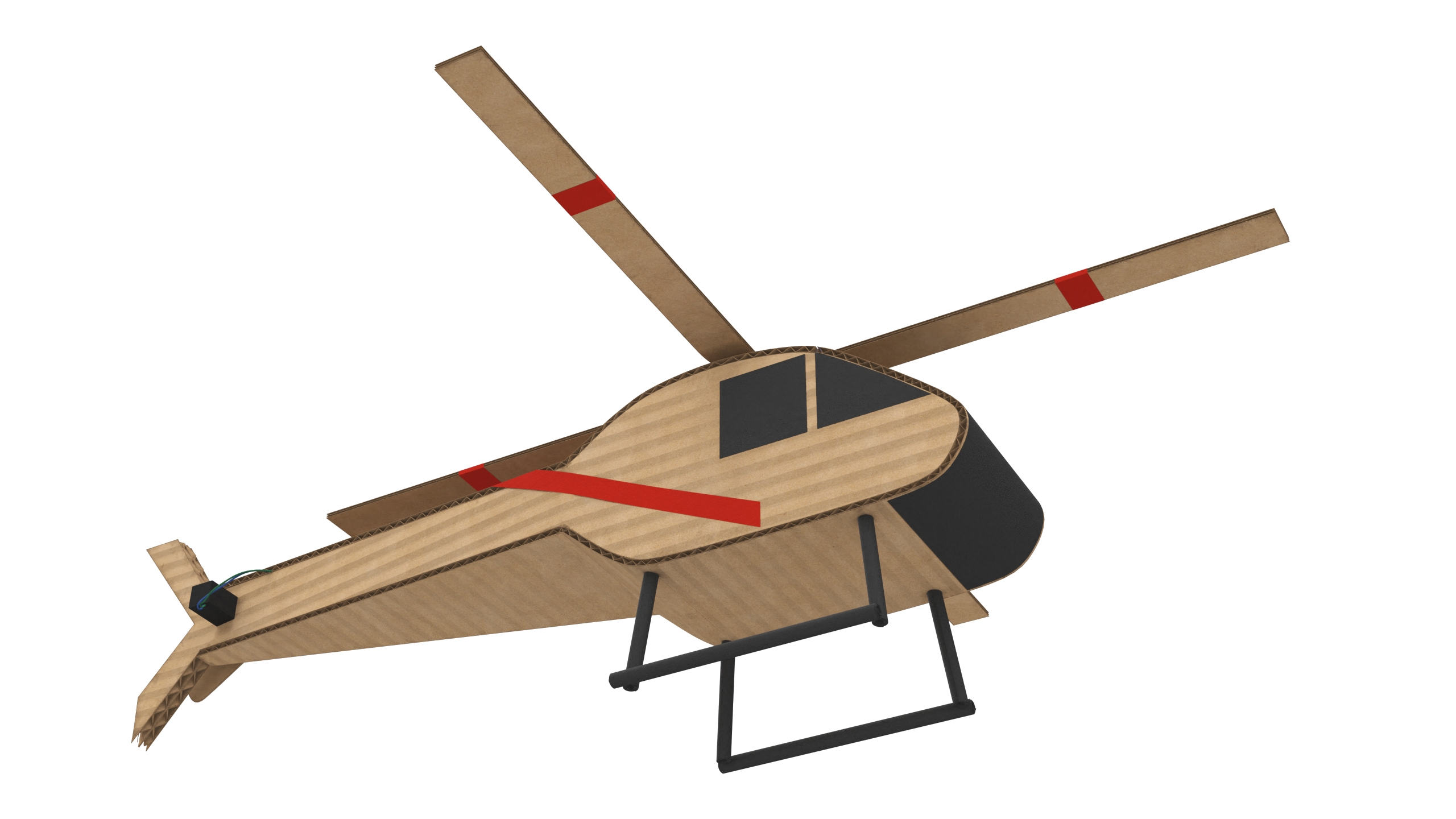 3D model Cardboard Helicopter