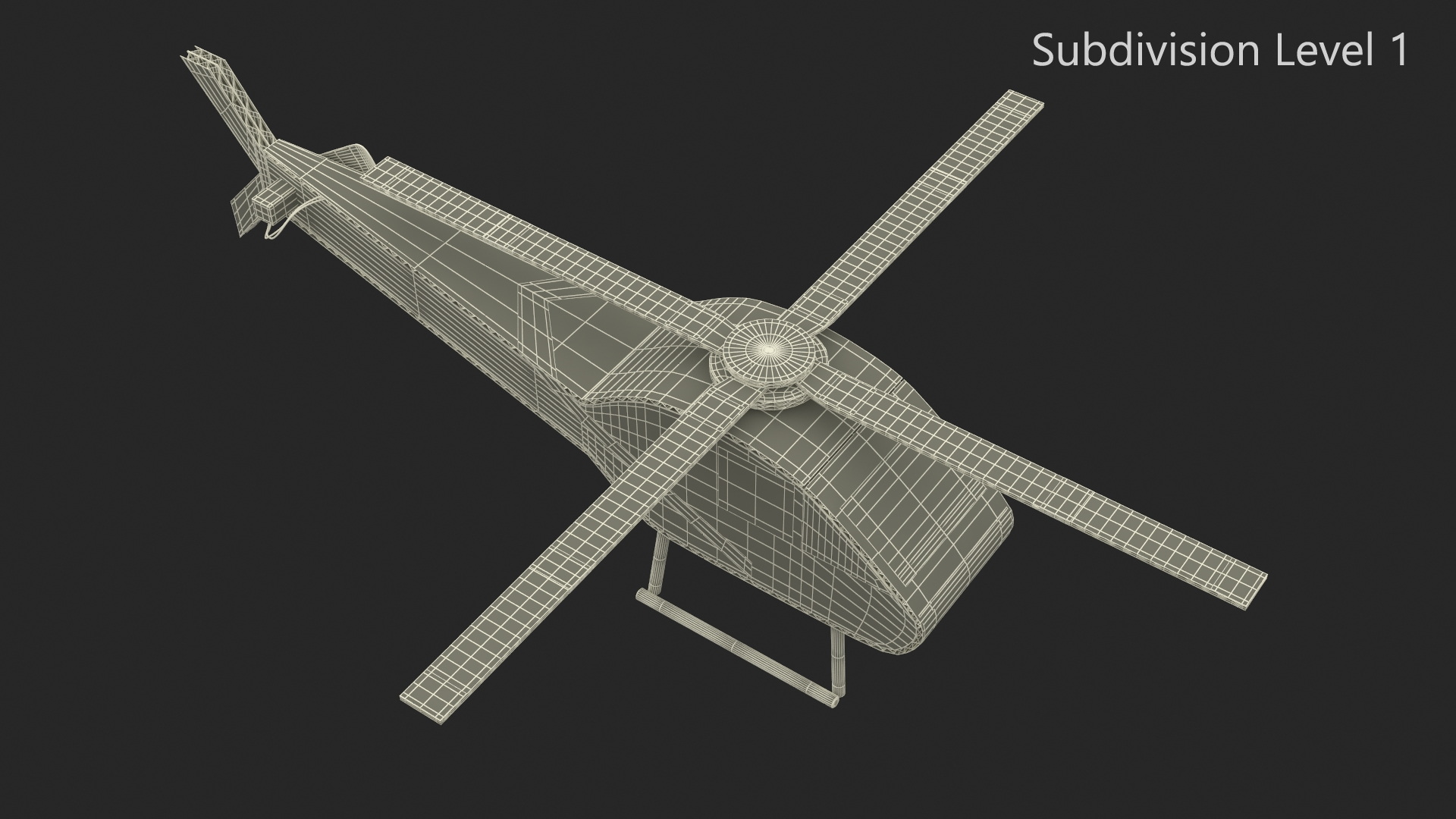 3D model Cardboard Helicopter