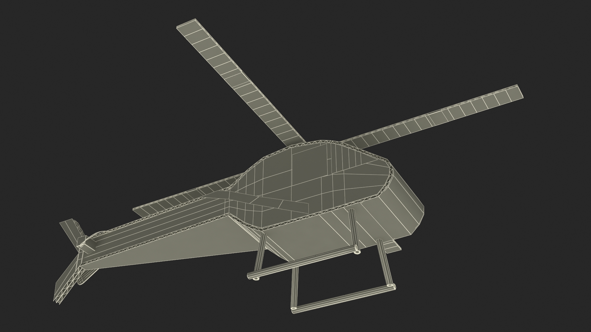 3D model Cardboard Helicopter