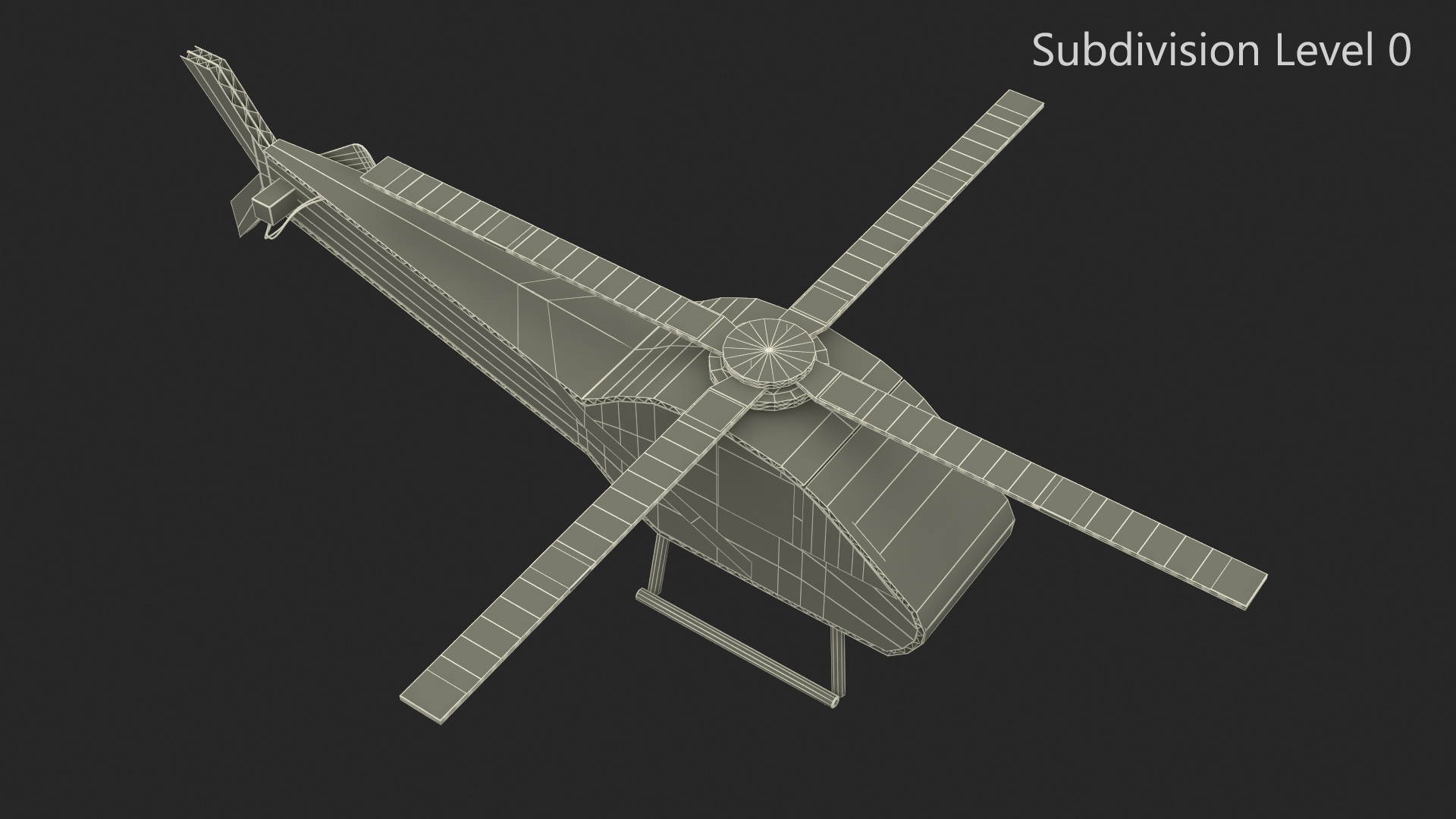 3D model Cardboard Helicopter