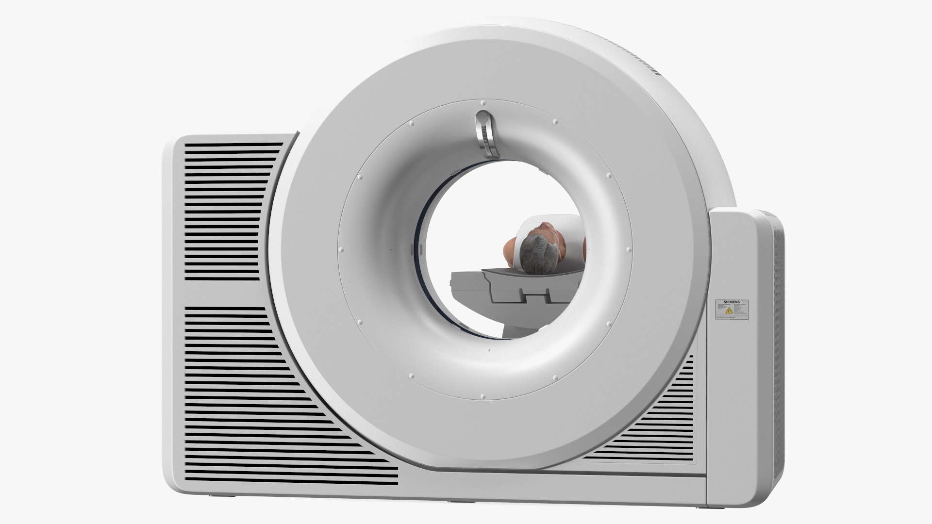 Tomograph Siemens with Patient Rigged 3D
