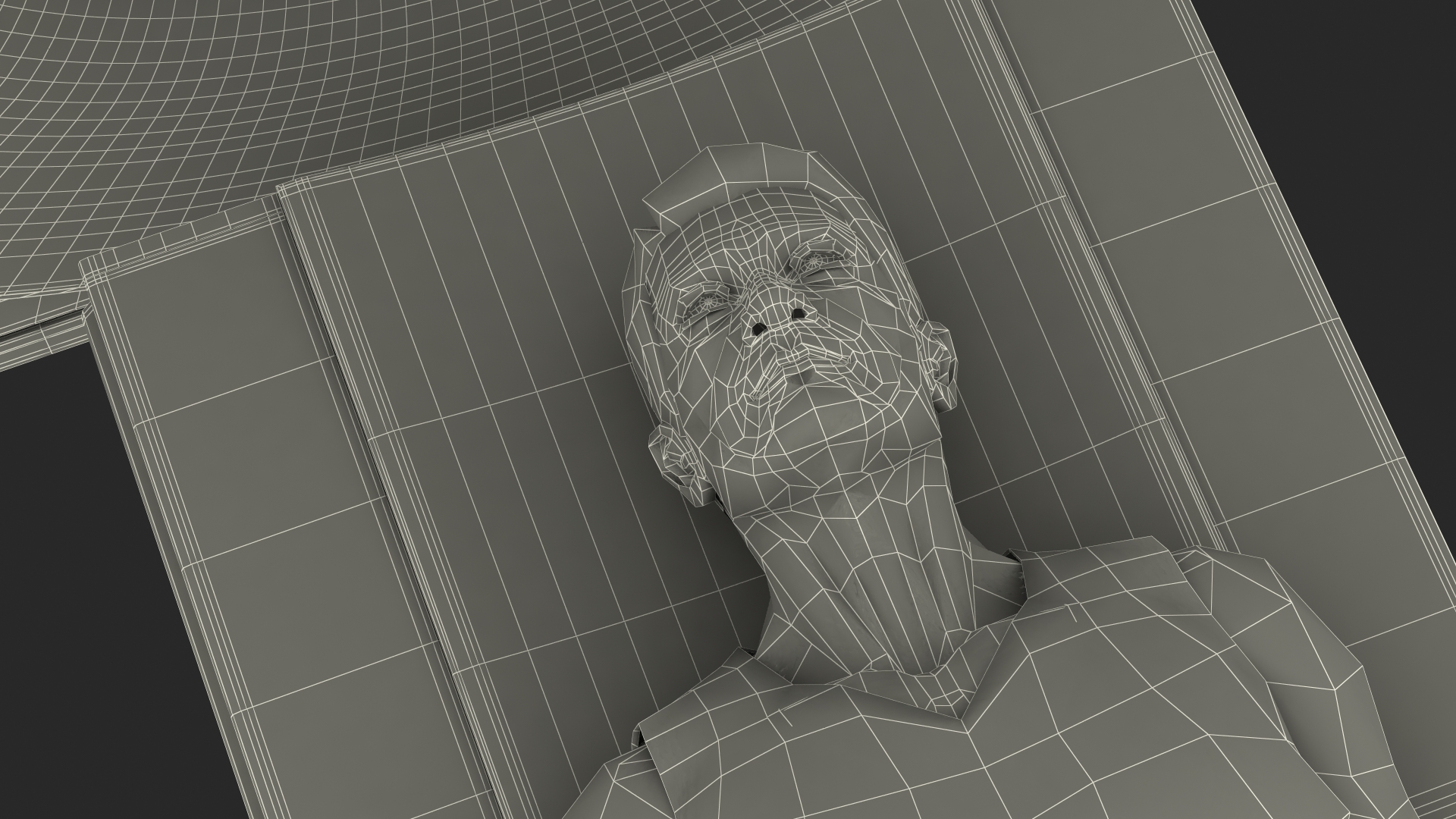Tomograph Siemens with Patient Rigged 3D