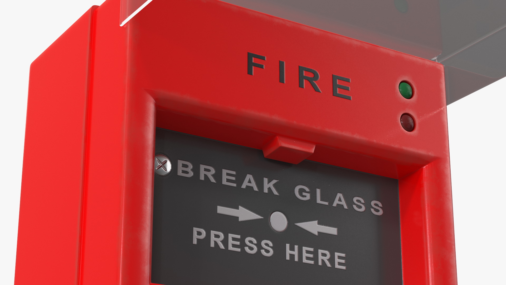3D Manual Call Point Fire Alarm model