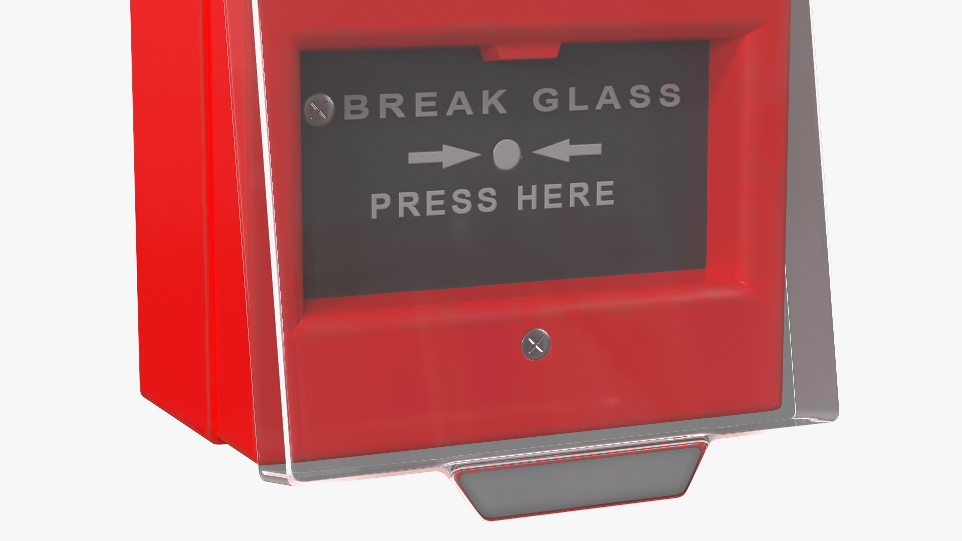 3D Manual Call Point Fire Alarm model