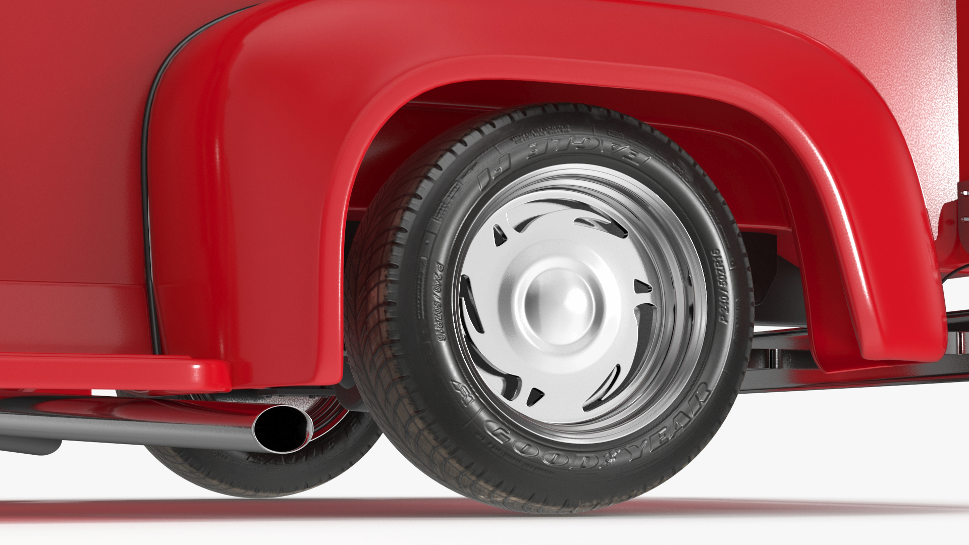 1956 Ford F100 Pickup Truck Tuned Simple Interior 3D model