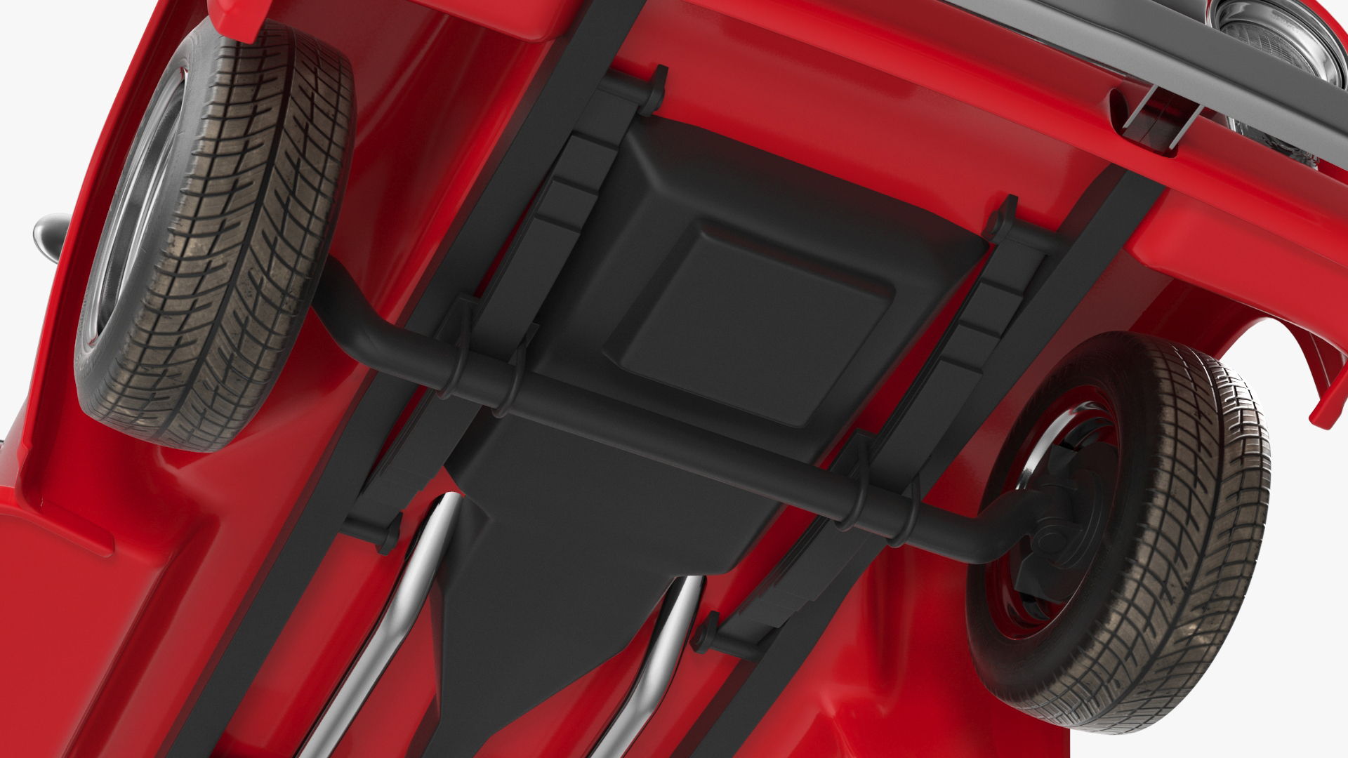 1956 Ford F100 Pickup Truck Tuned Simple Interior 3D model