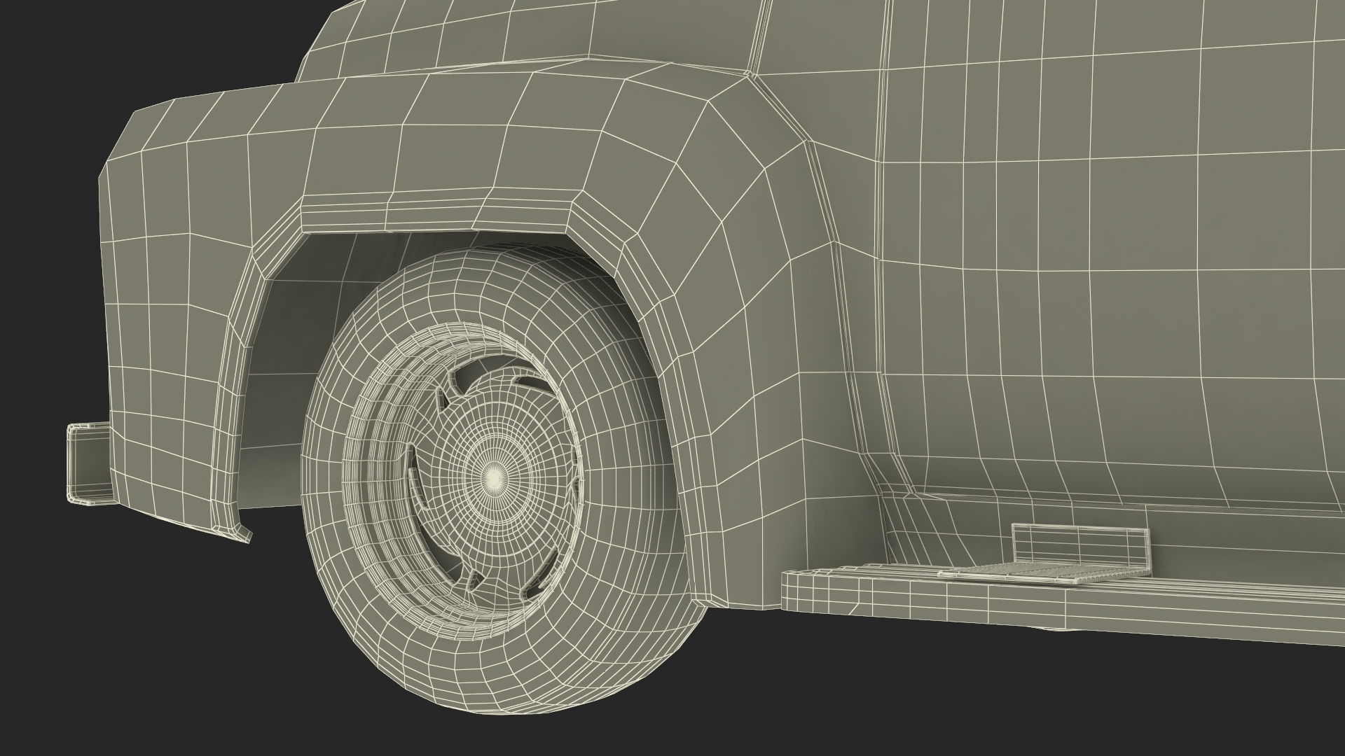 1956 Ford F100 Pickup Truck Tuned Simple Interior 3D model