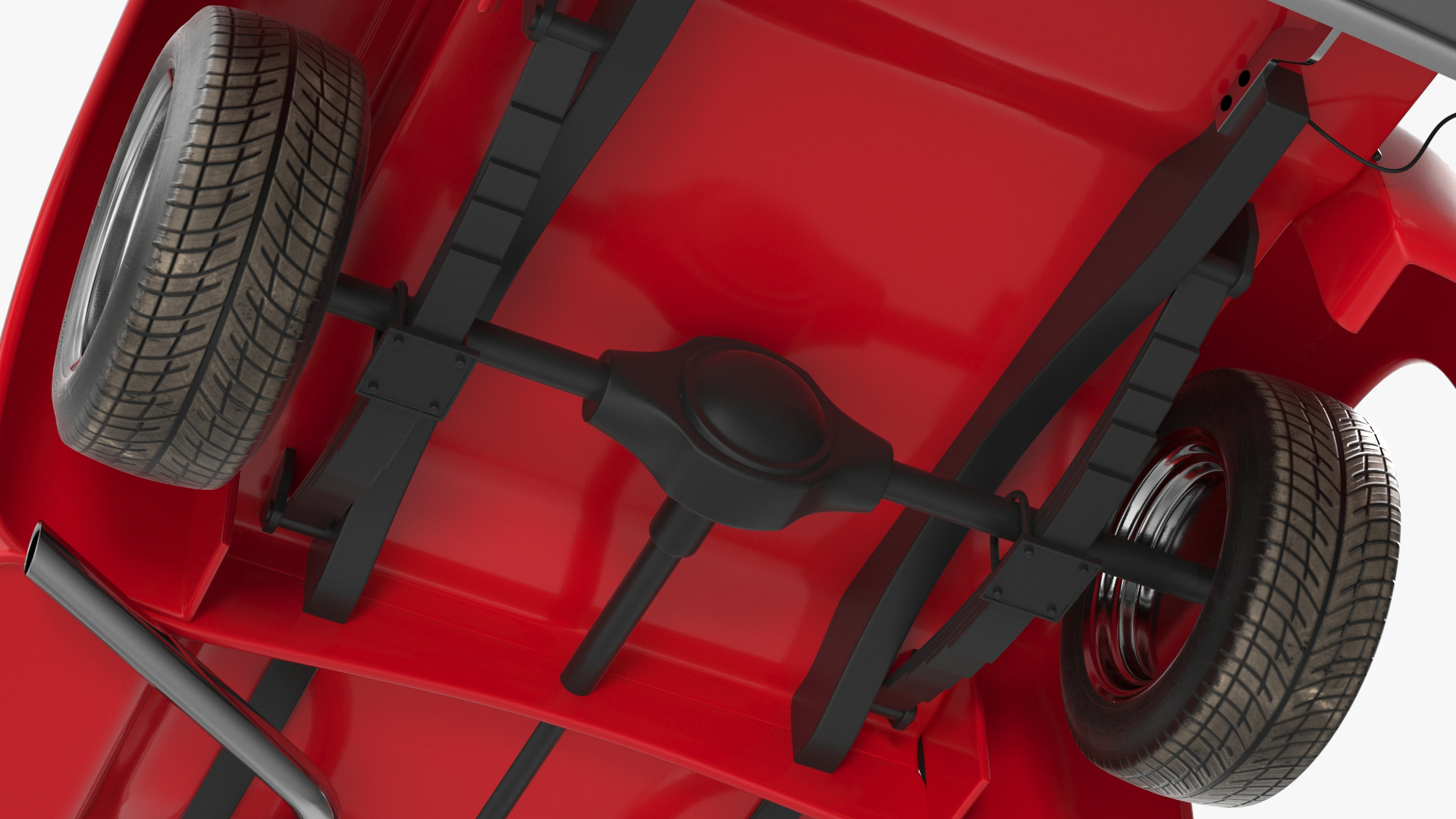 1956 Ford F100 Pickup Truck Tuned Simple Interior 3D model
