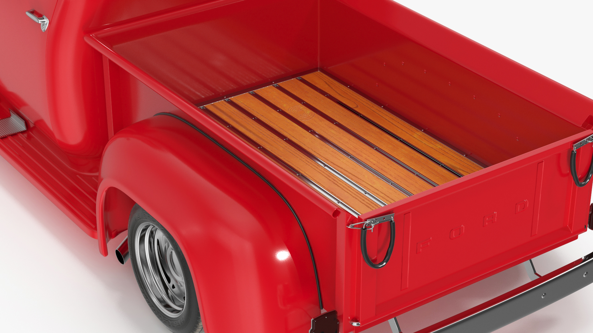 1956 Ford F100 Pickup Truck Tuned Simple Interior 3D model