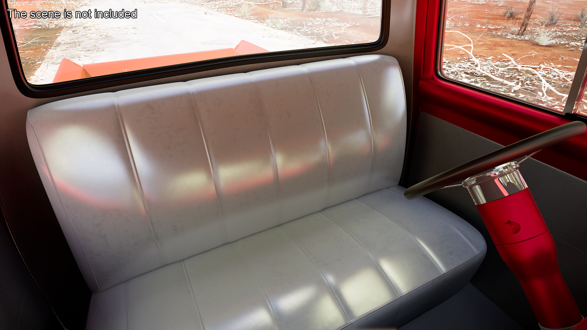 1956 Ford F100 Pickup Truck Tuned Simple Interior 3D model