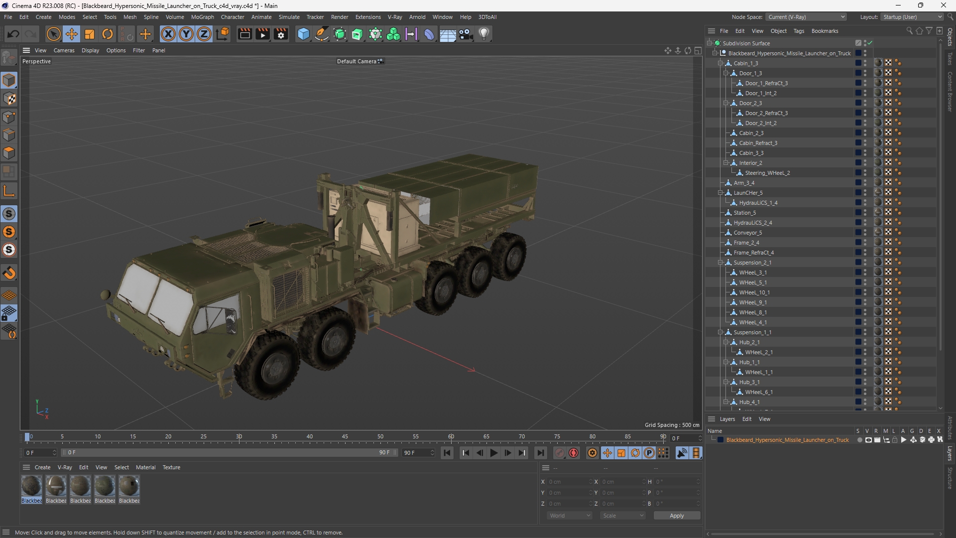 Blackbeard Hypersonic Missile Launcher on Truck - view 12