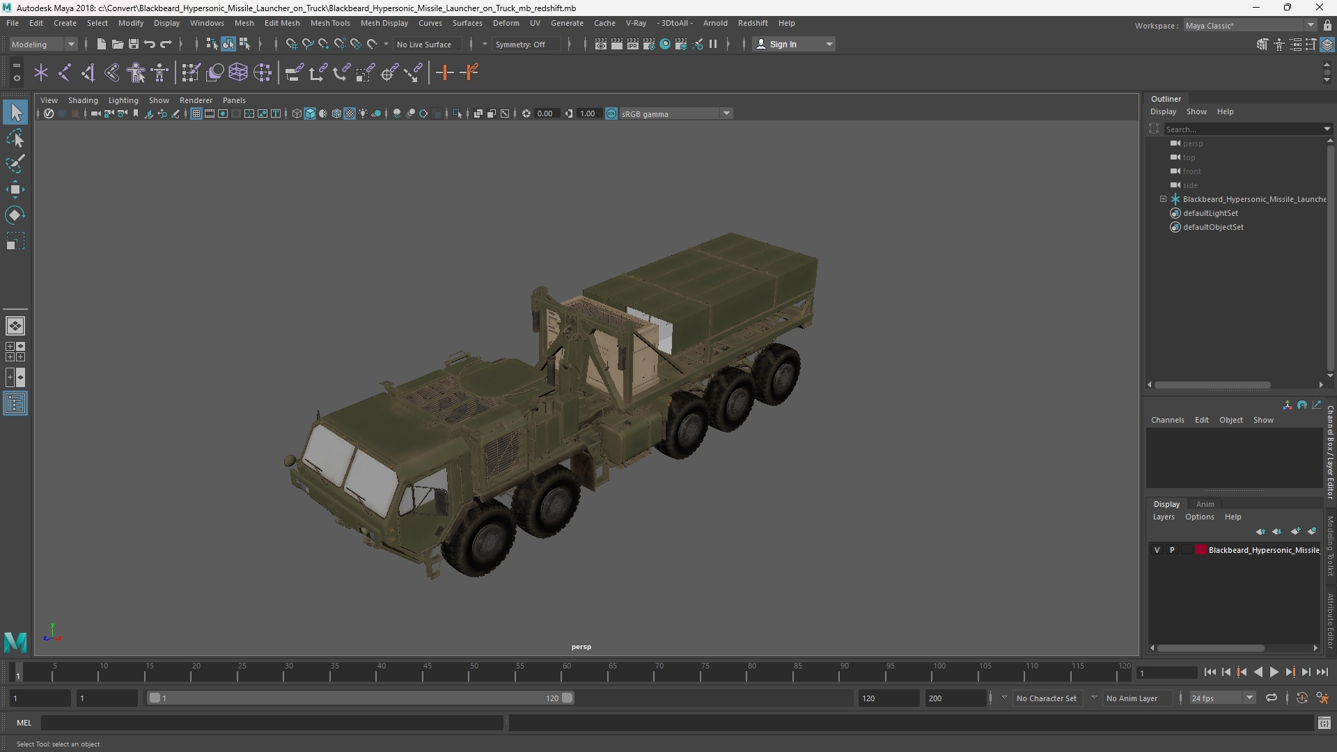 Blackbeard Hypersonic Missile Launcher on Truck - view 11