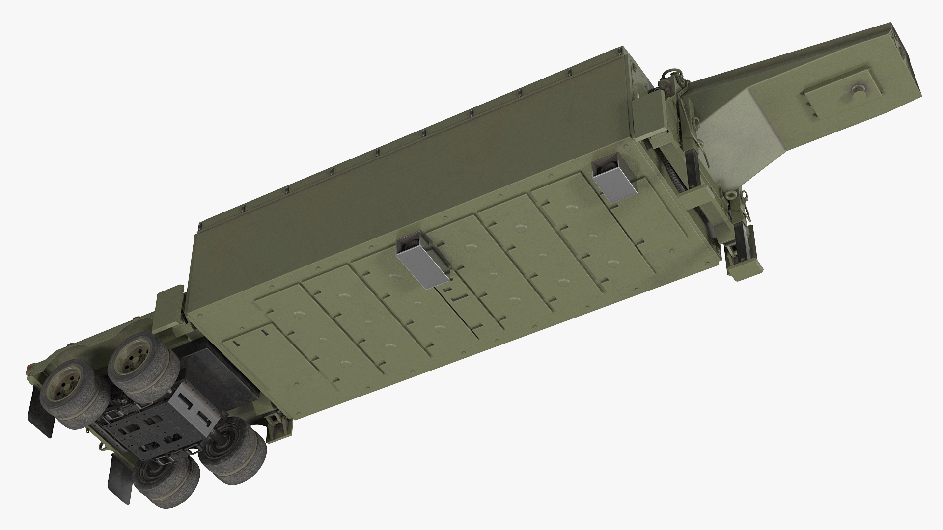 Surveillance Transportable Radar TPY2 Rigged 3D model