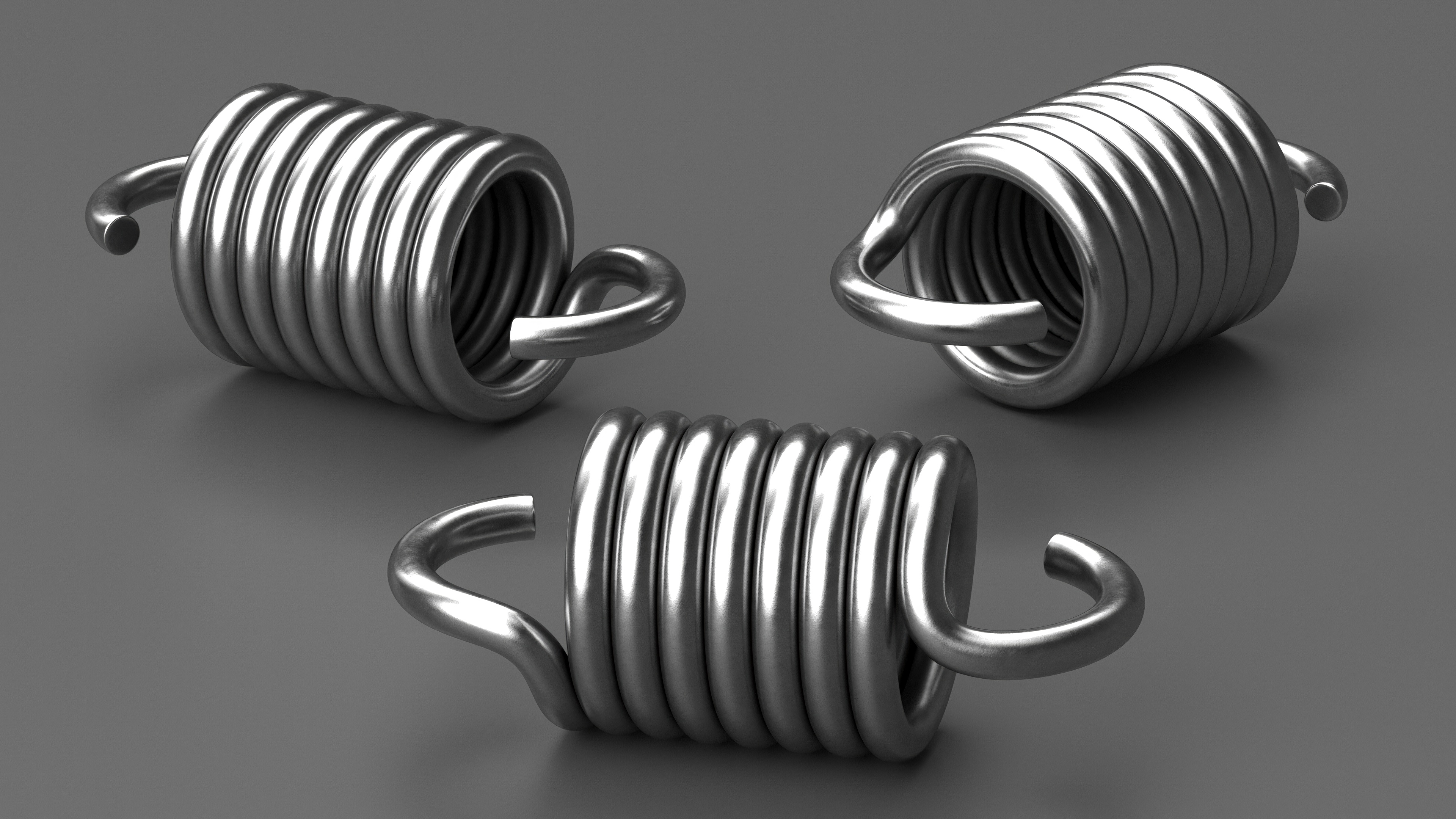 3D Thick Metal Spring model