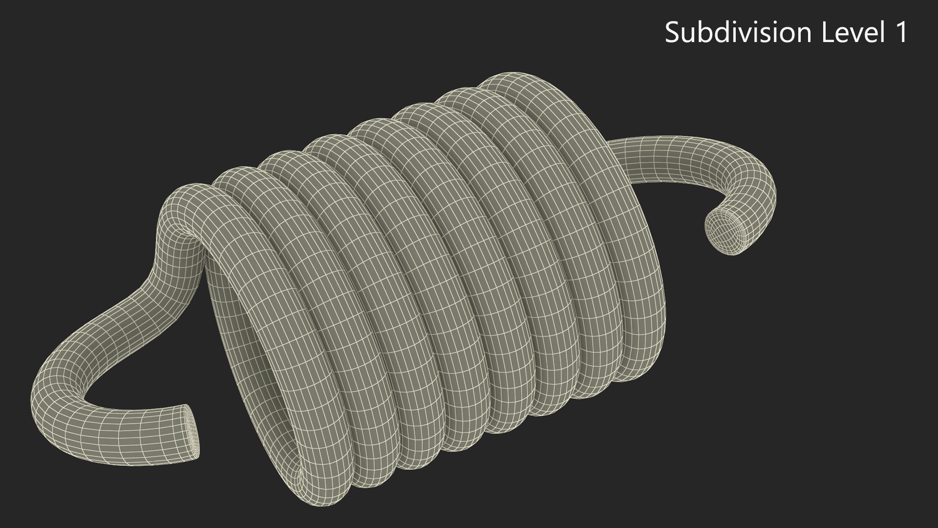 3D Thick Metal Spring model