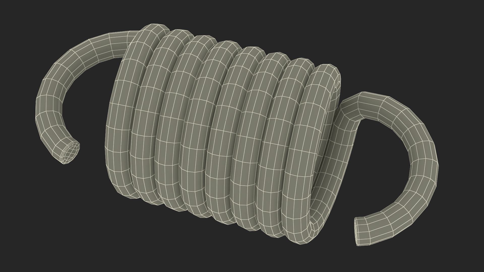 3D Thick Metal Spring model