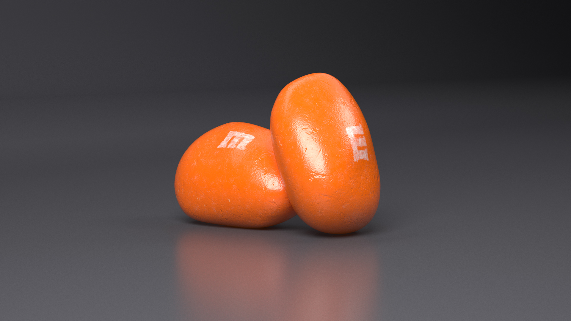 3D model M and Ms Nut Candy Orange