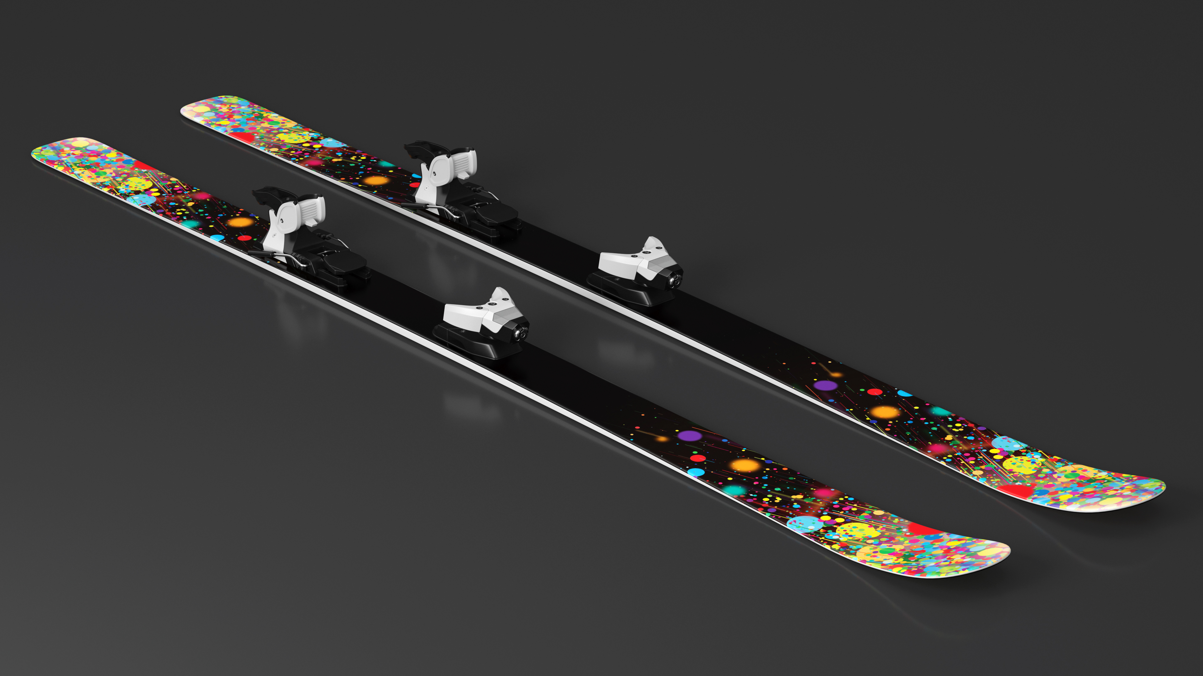 3D Snow Skis 3