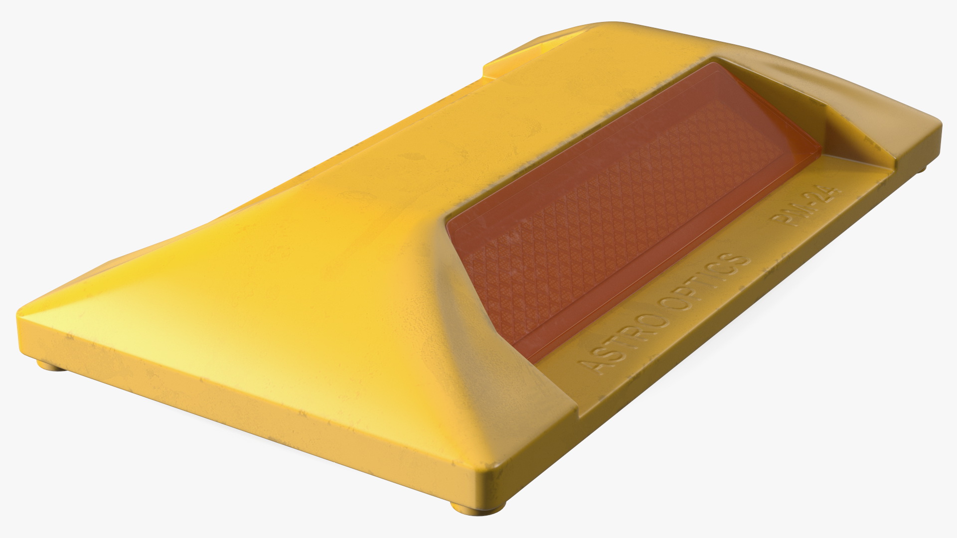 Orange Reflective Road Stud 3D
