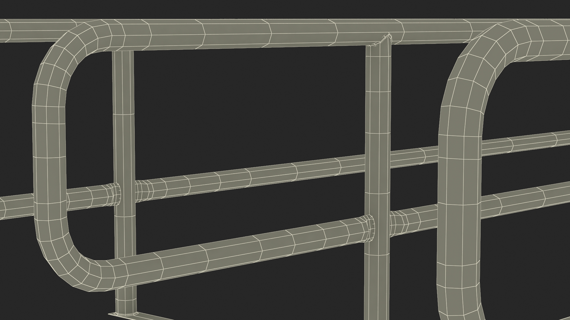 3D Grocery Cart Double Corral
