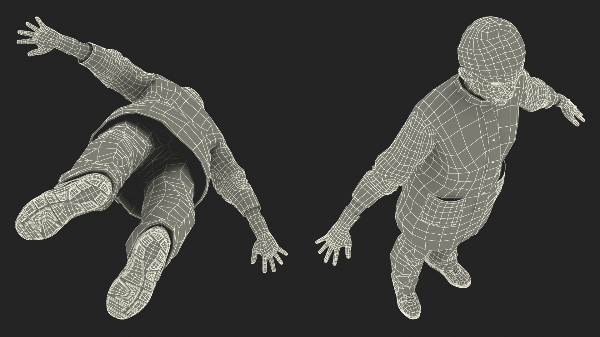 3D Lady Surgeon or Nurse Rigged model