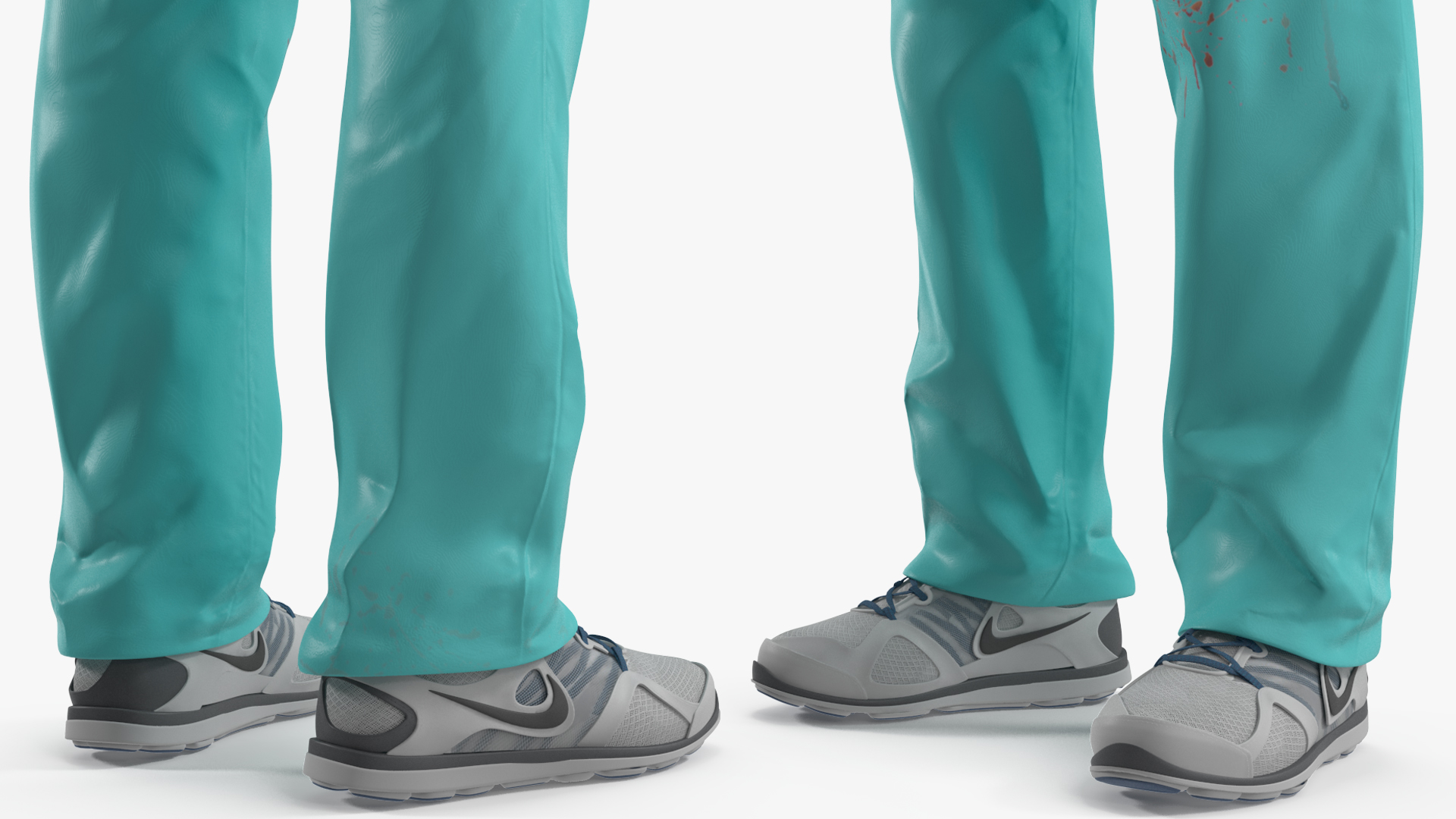 3D Lady Surgeon or Nurse Rigged model
