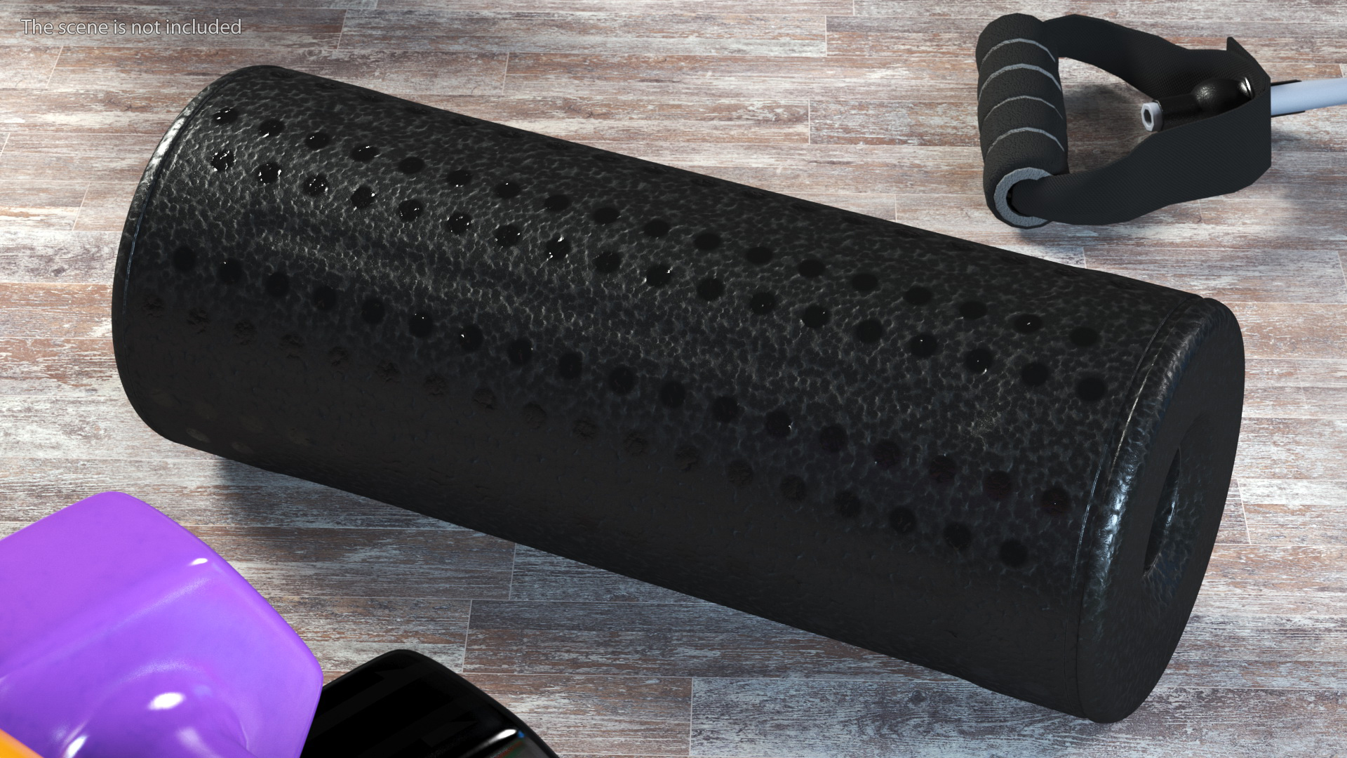 Soft Massage Foam Roller 3D model