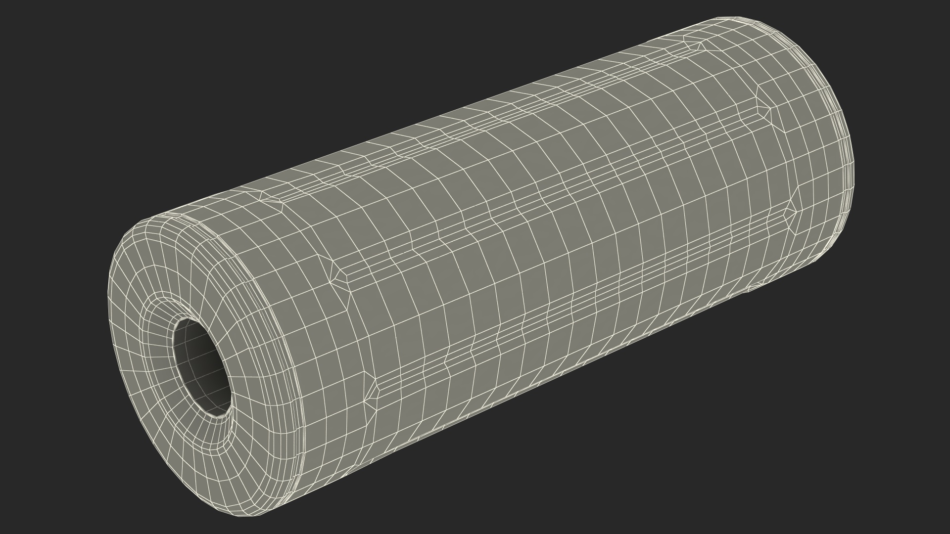 Soft Massage Foam Roller 3D model