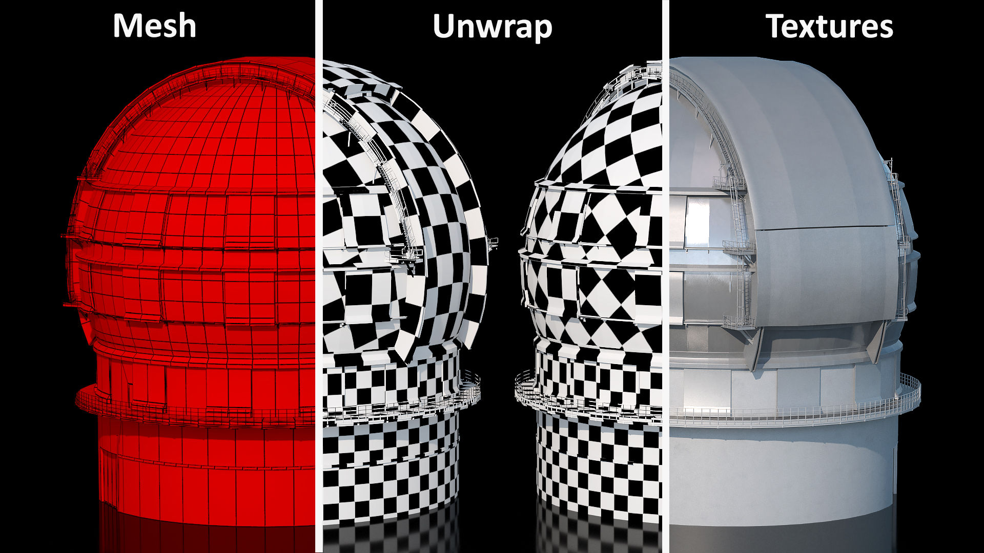 Astronomical Observatory Dome 3D model