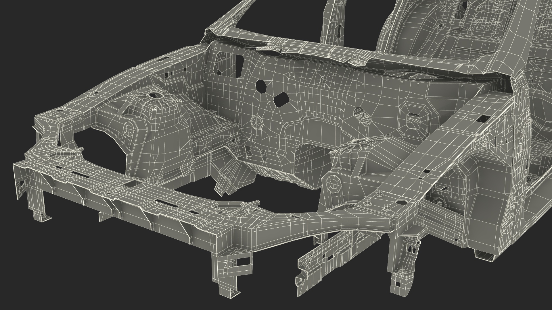 Car Frame Structure 3D model