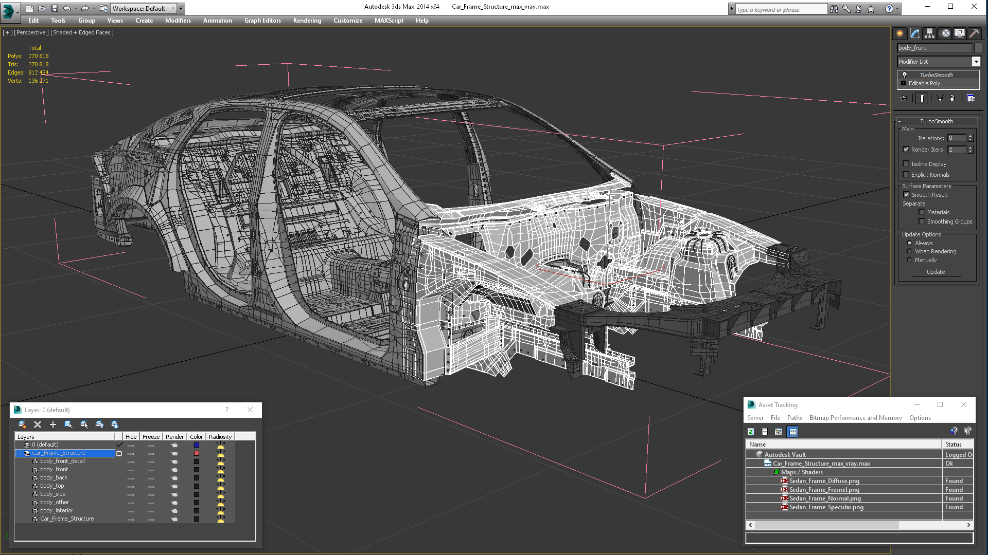 Car Frame Structure 3D model