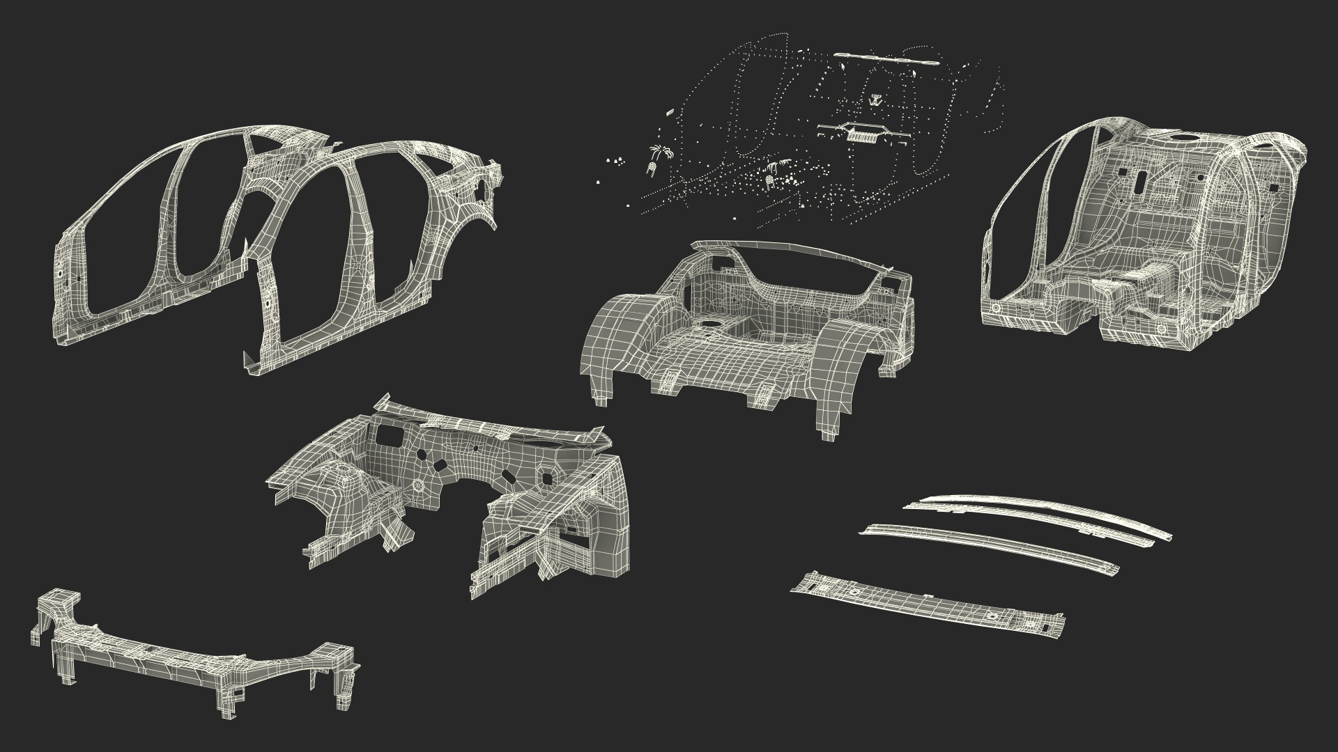 Car Frame Structure 3D model