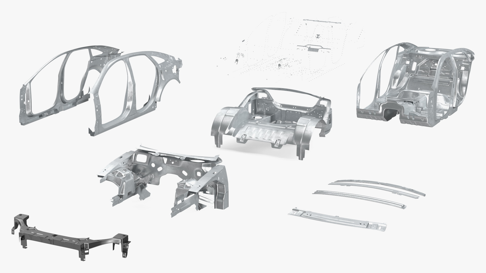 Car Frame Structure 3D model