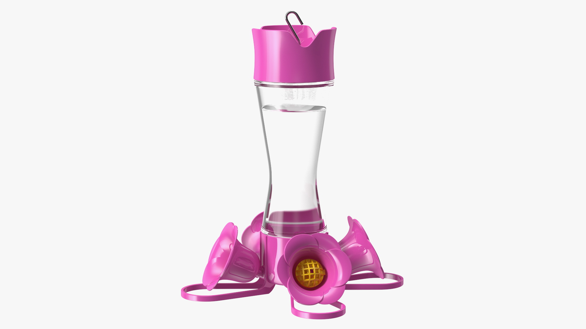3D Pink Hummingbird Feeder model