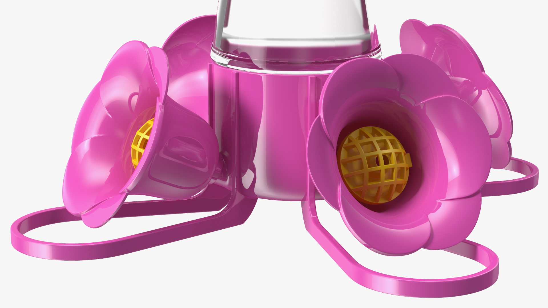 3D Pink Hummingbird Feeder model