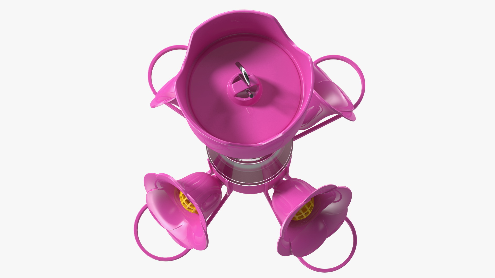 3D Pink Hummingbird Feeder model