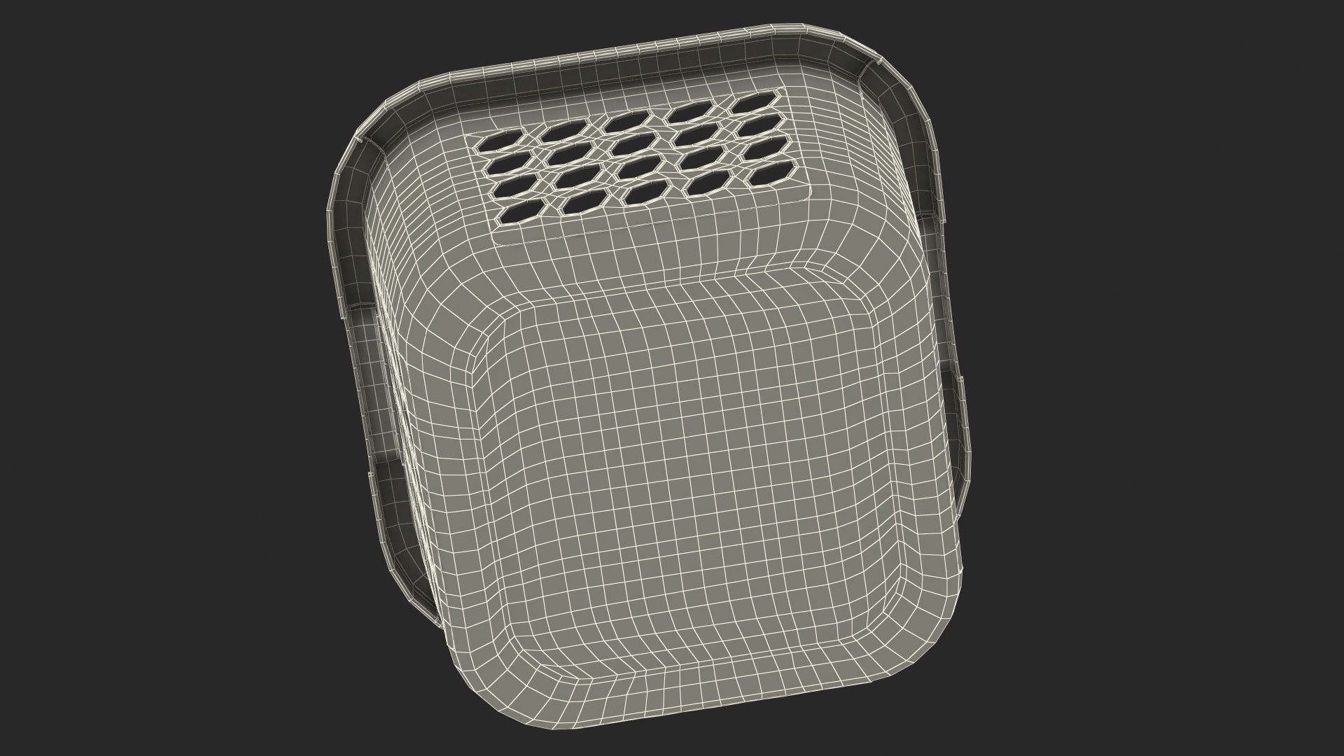 3D model Plastic Laundry Basket Square White