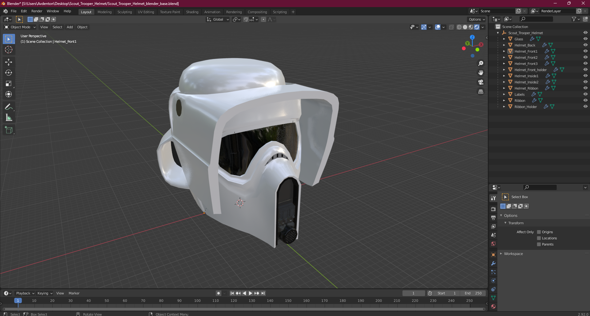 3D model Scout Trooper Helmet