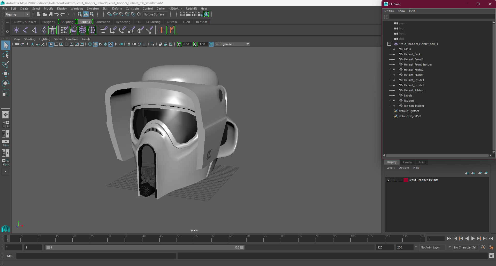 3D model Scout Trooper Helmet