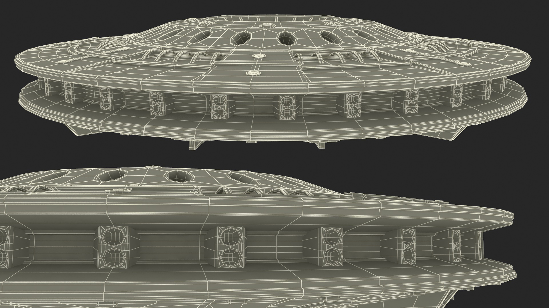 3D model Sci-fi UFO