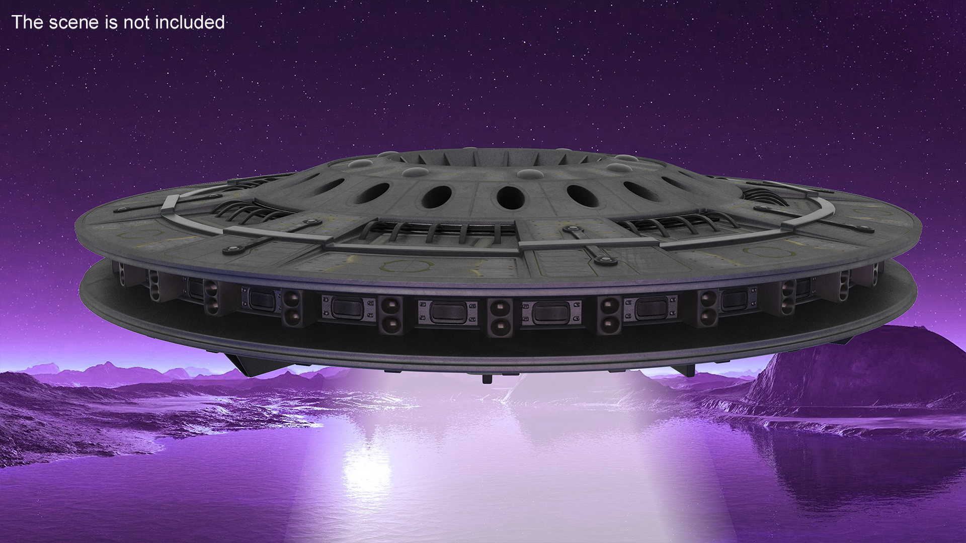 3D model Sci-fi UFO