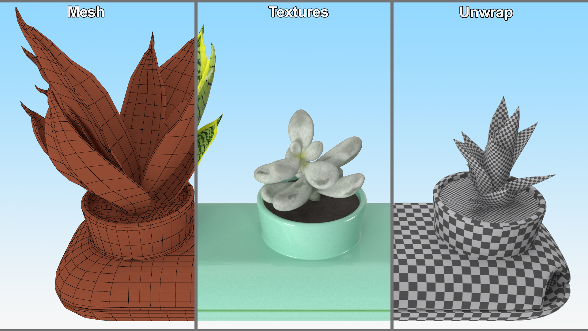 Trio Fresh Herb Pot Sagaform Green 3D model