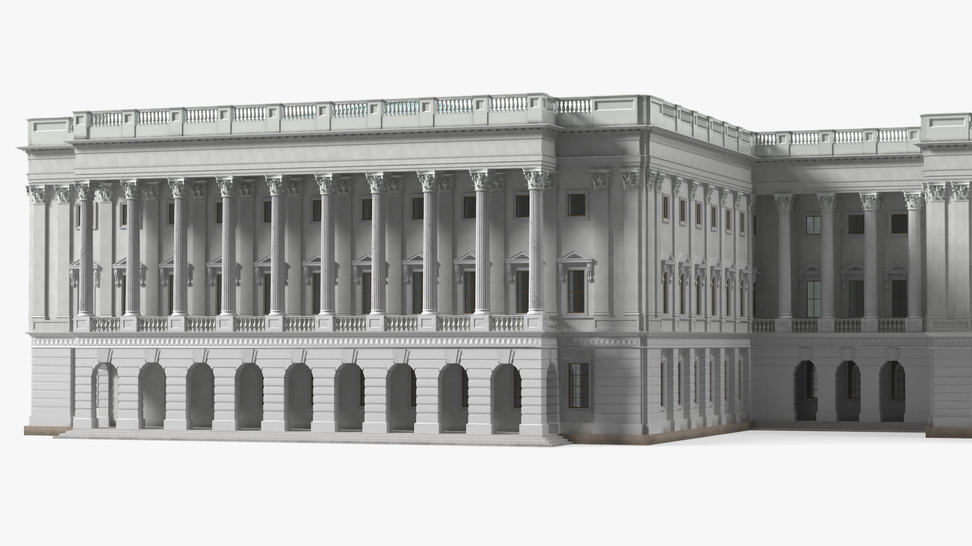 3D model United States Capitol Building