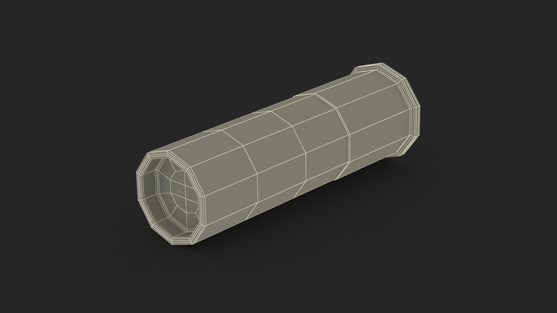 Futuristic Assault Rifle with Cartridge Grey 3D model