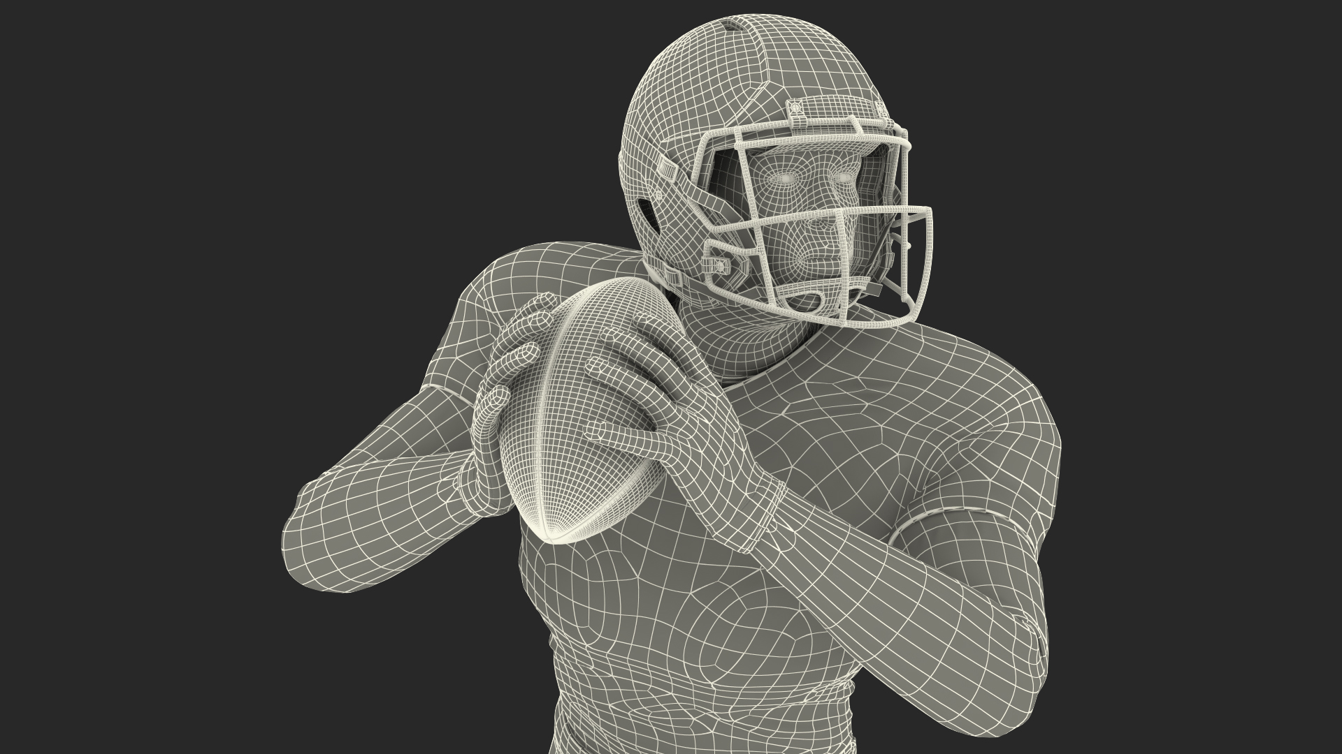 3D Tampa Bay Buccaneers American Football Player Running The Ball Fur