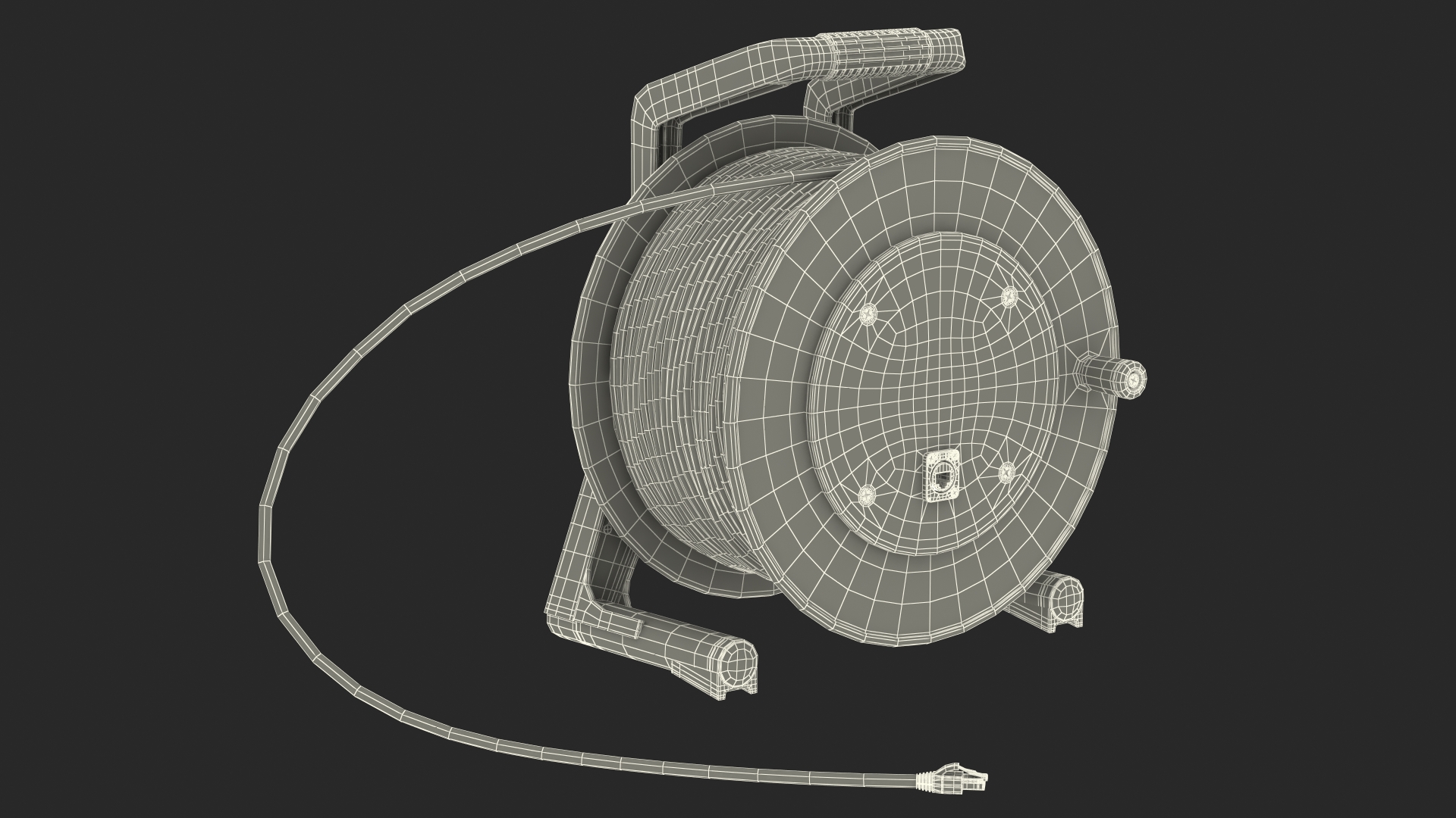 3D Network STP Cable with Reel and RJ45 Jack