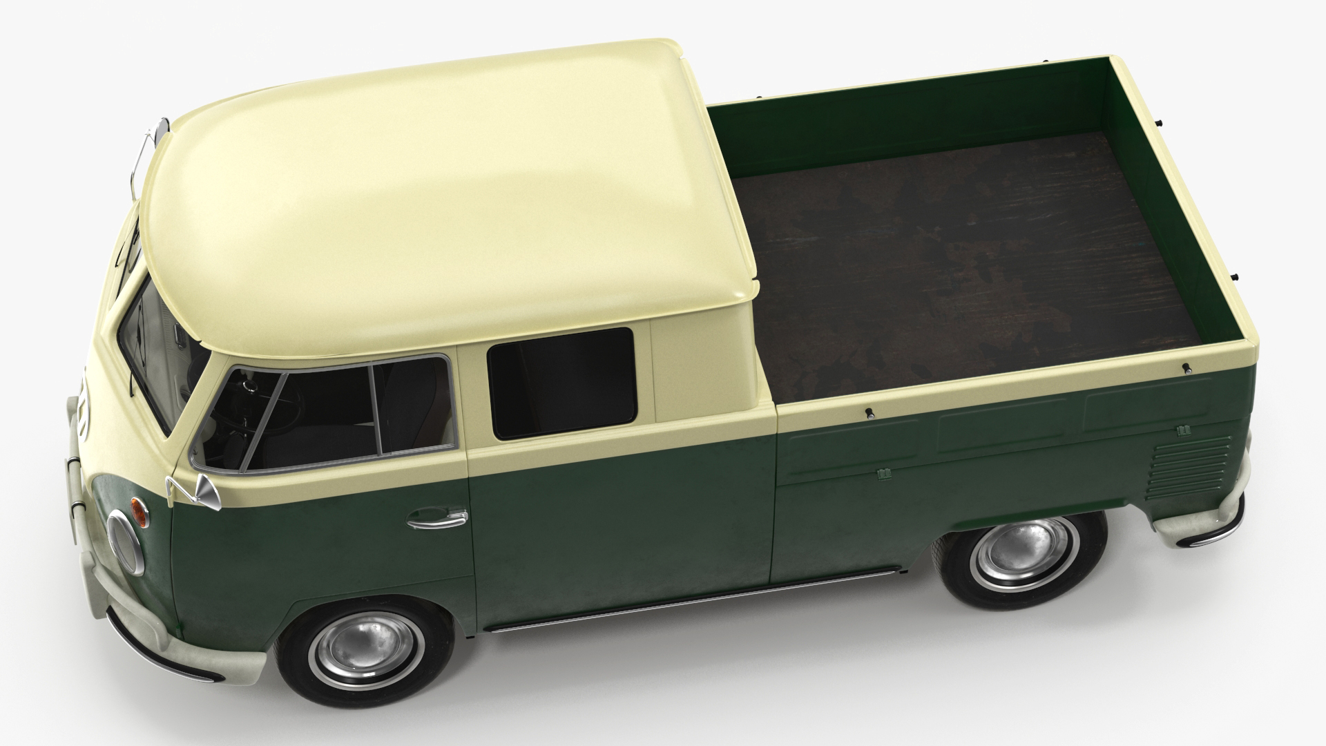 3D model Classic Volkswagen Type 2 Pickup Truck Rigged