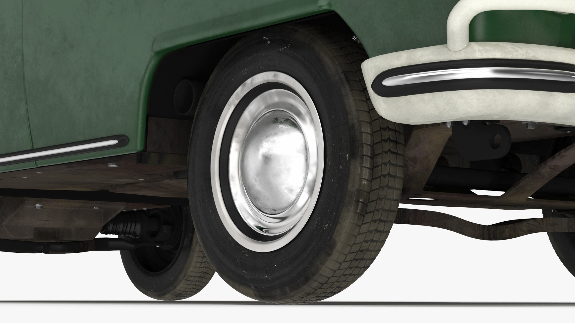 3D model Classic Volkswagen Type 2 Pickup Truck Rigged
