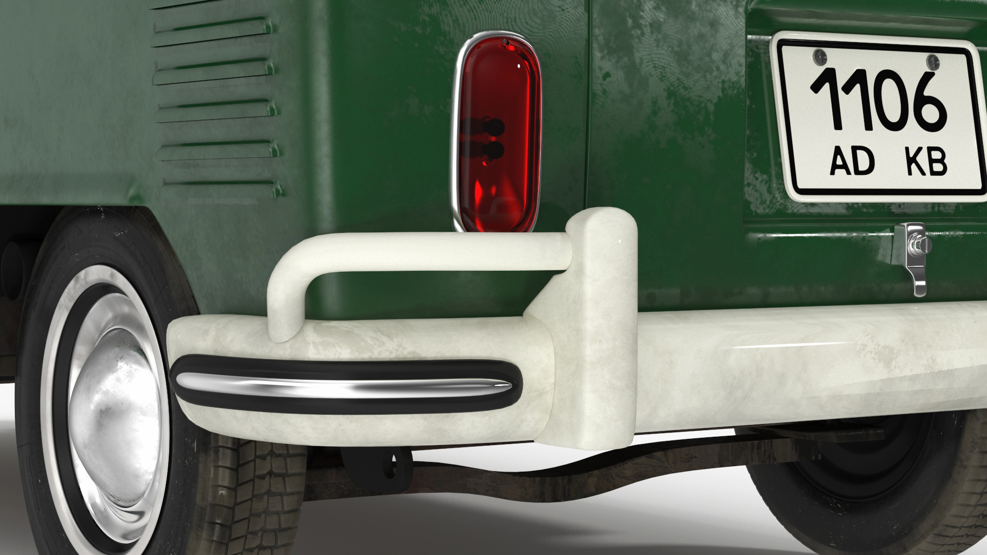 3D model Classic Volkswagen Type 2 Pickup Truck Rigged